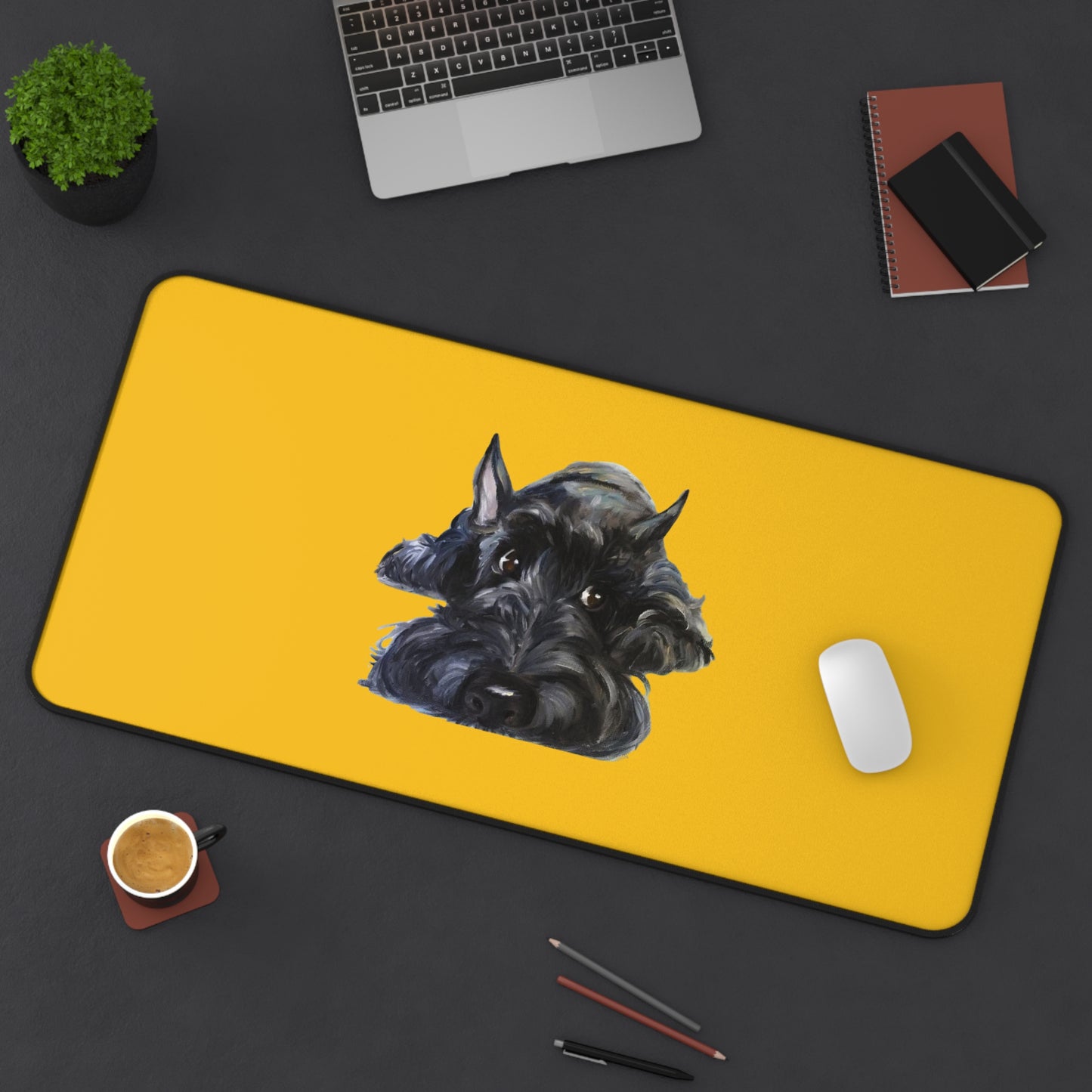 Scottish Terrier Desk Mat - Pet Lover Gift, Home Office Decor, Dog-Themed Desk Accessories, Personalized Gift, Animal Lover's Mat