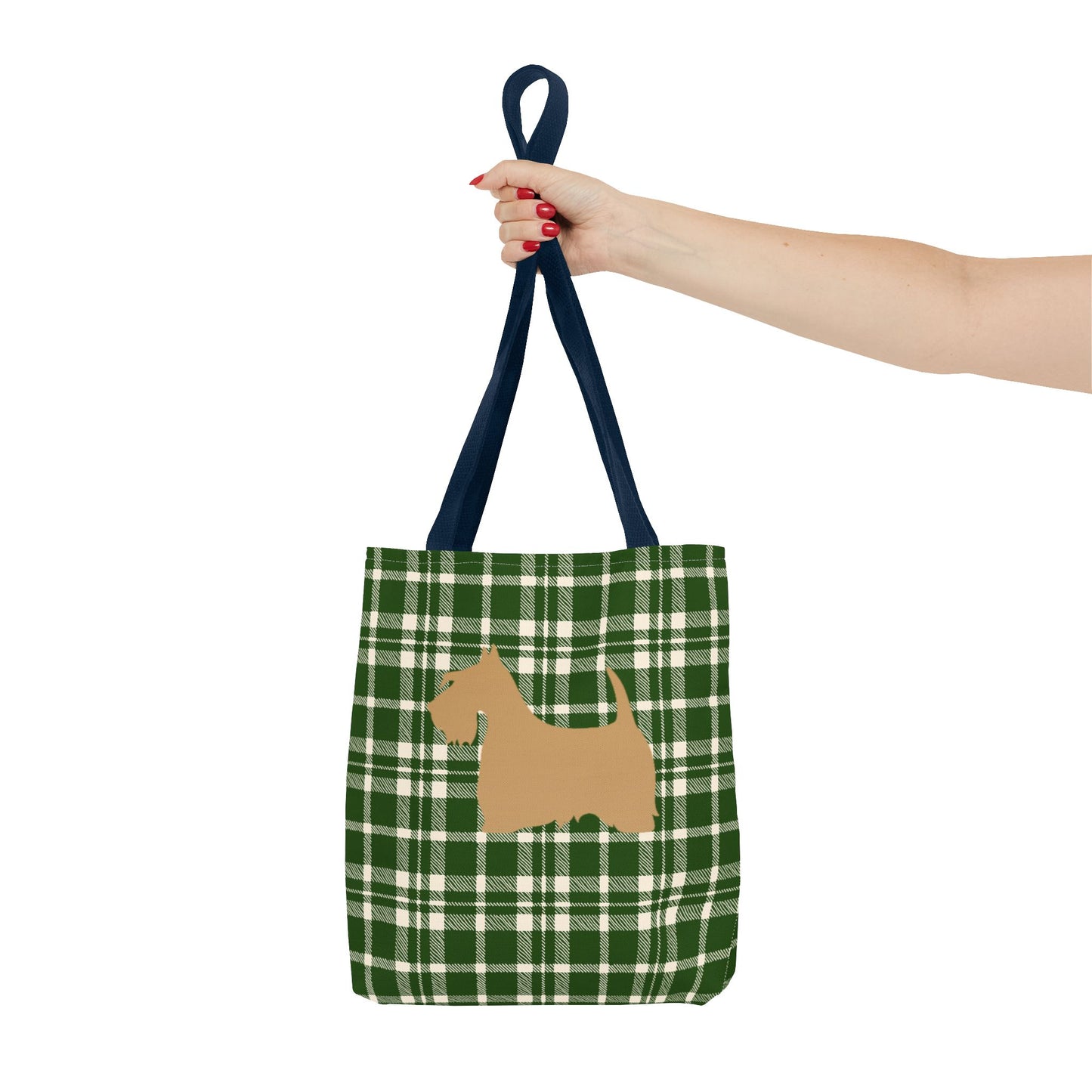Plaid Scottish Terrier Tote Bag, Stylish Carryall for Pet Lovers, Perfect for Shopping, Beach Days, Teachers, Gifts, All-Occasion Bag