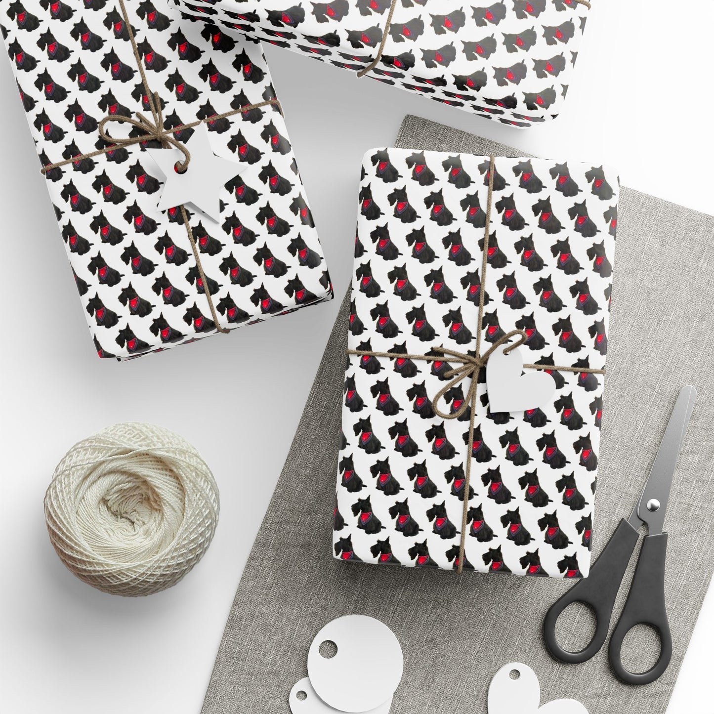 Wrapping Papers with Fitz the Scottie Design