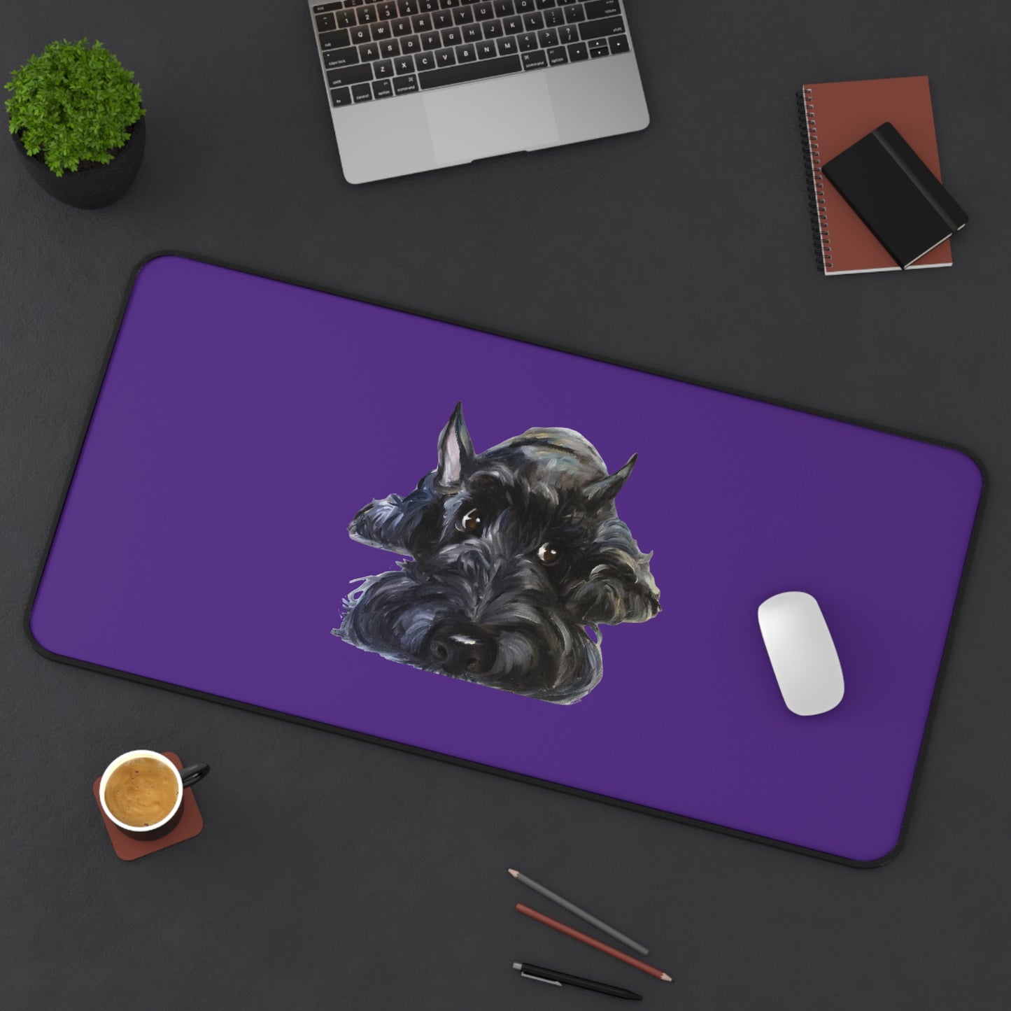 Scottish Terrier Desk Mat - Pet Lover Gift, Home Office Decor, Dog-Themed Desk Accessories, Personalized Gift, Animal Lover's Mat