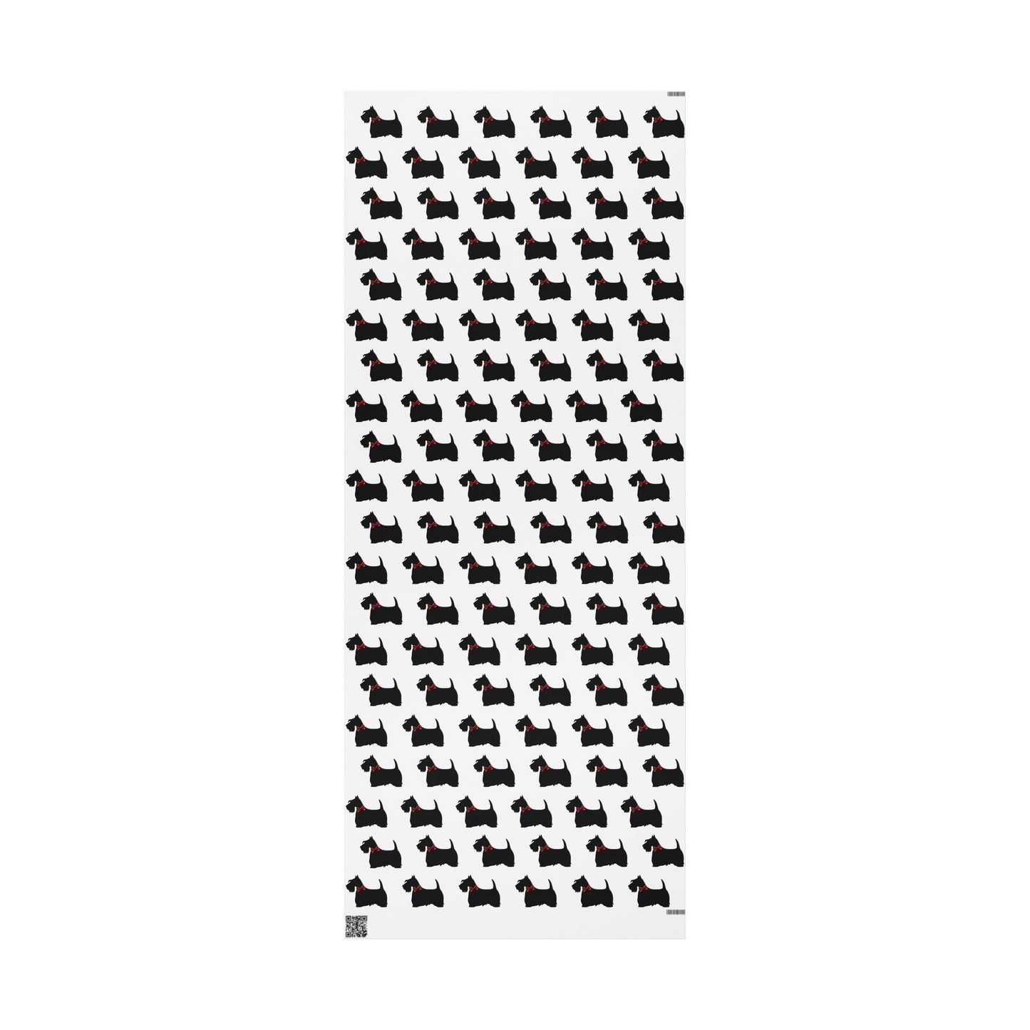 Gift Wrapping Papers - Scottish Terrier with Red Bow Design