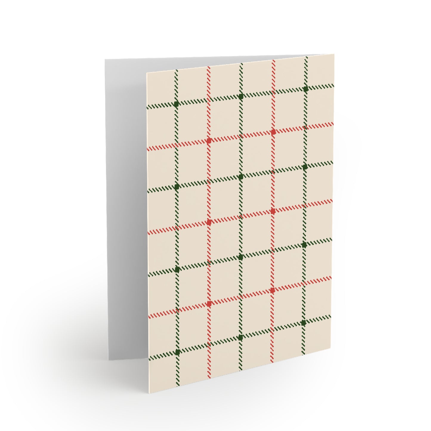 Scottish Terrier Tartan Holiday Card Set - Greeting Cards (8, 16, and 24 pcs)