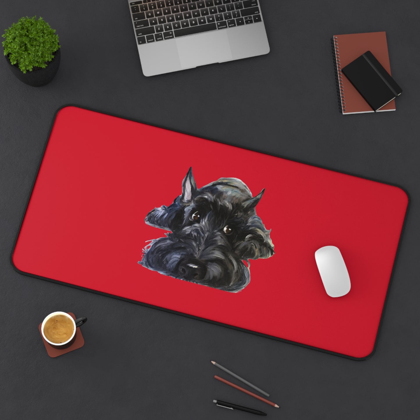 Scottish Terrier Desk Mat - Pet Lover Gift, Home Office Decor, Dog-Themed Desk Accessories, Personalized Gift, Animal Lover's Mat