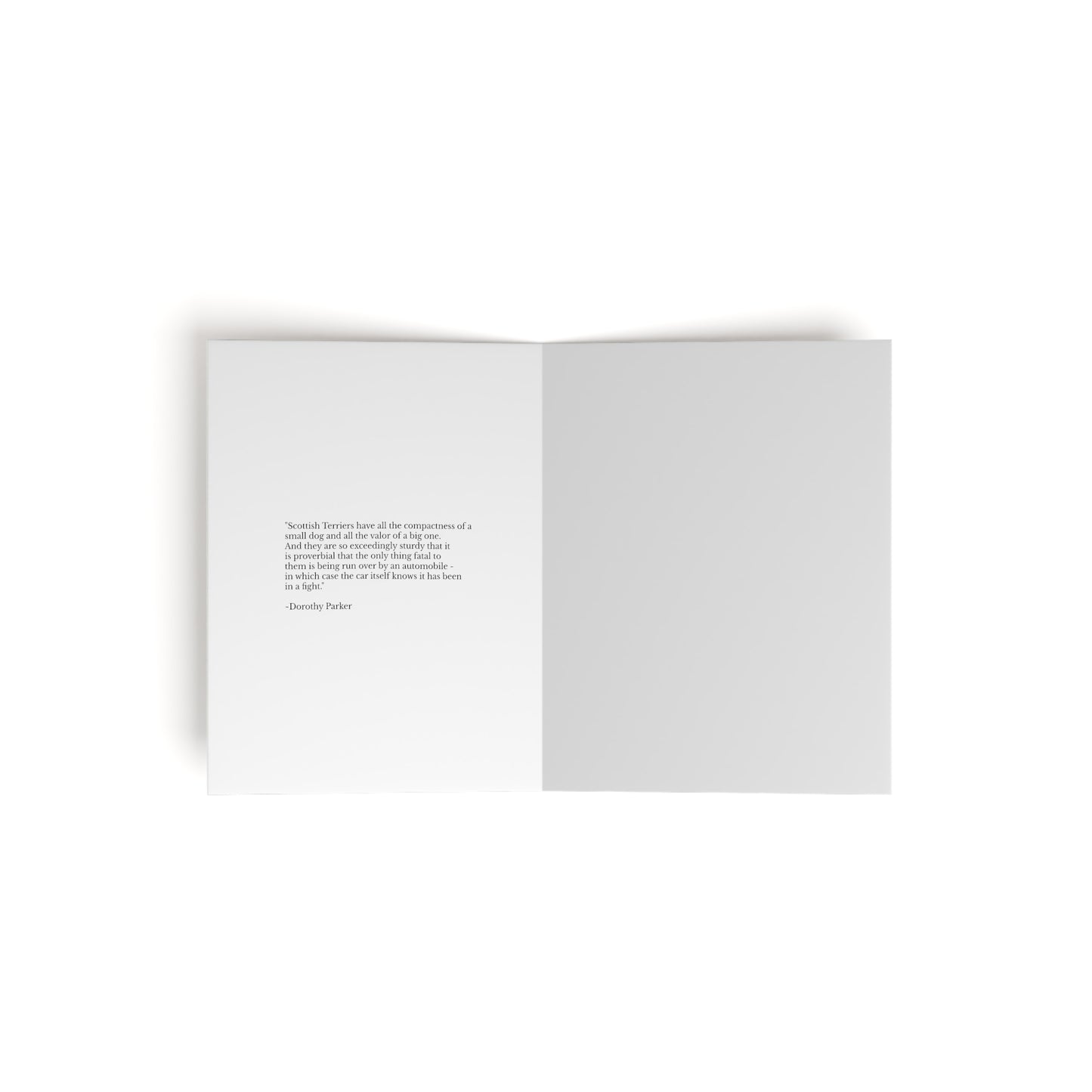 Greeting Cards Scottish Terrier Dorothy Parker Quote Set