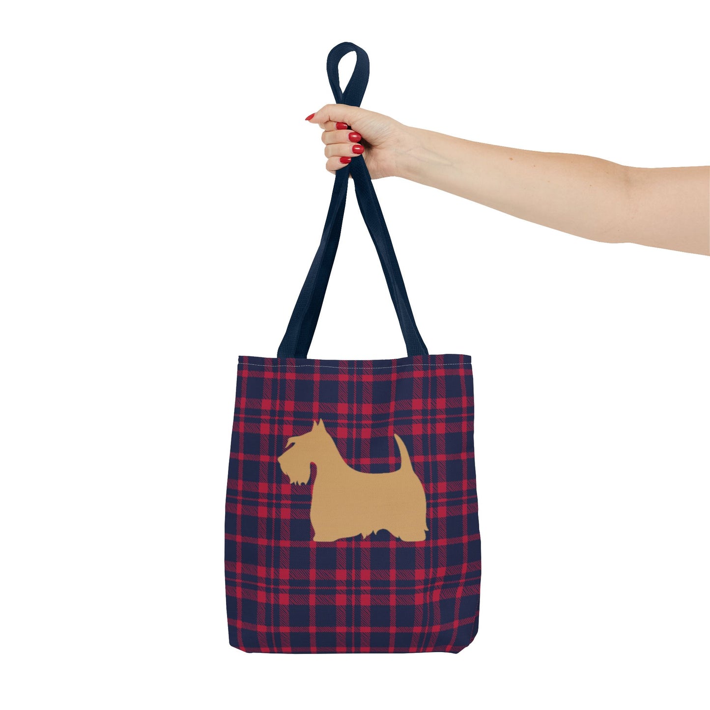Plaid Scottish Terrier Tote Bag, Stylish Carryall for Pet Lovers, Perfect for Shopping, Beach Days, Teachers, Gifts, All-Occasion Bag