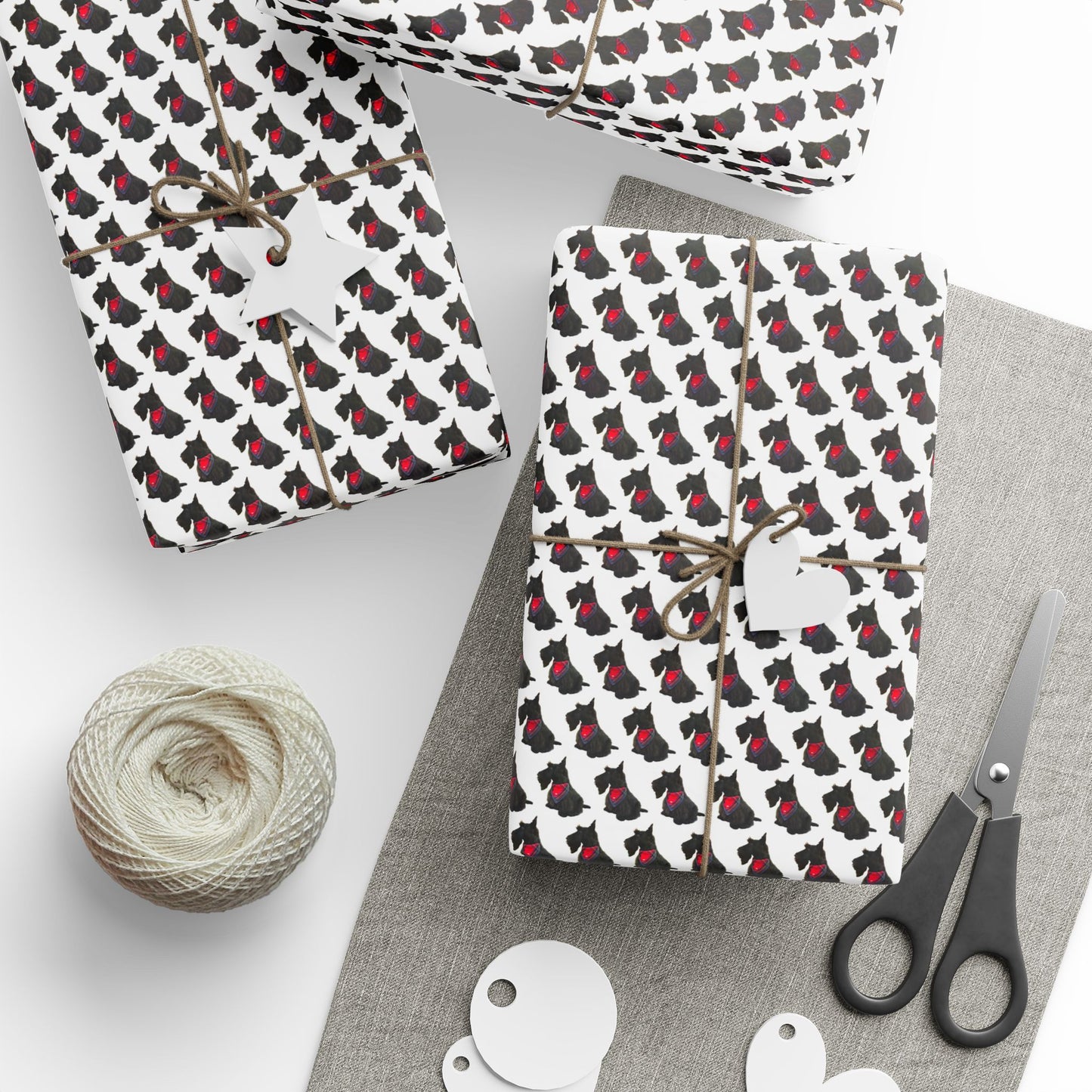 Wrapping Papers with Fitz the Scottie Design