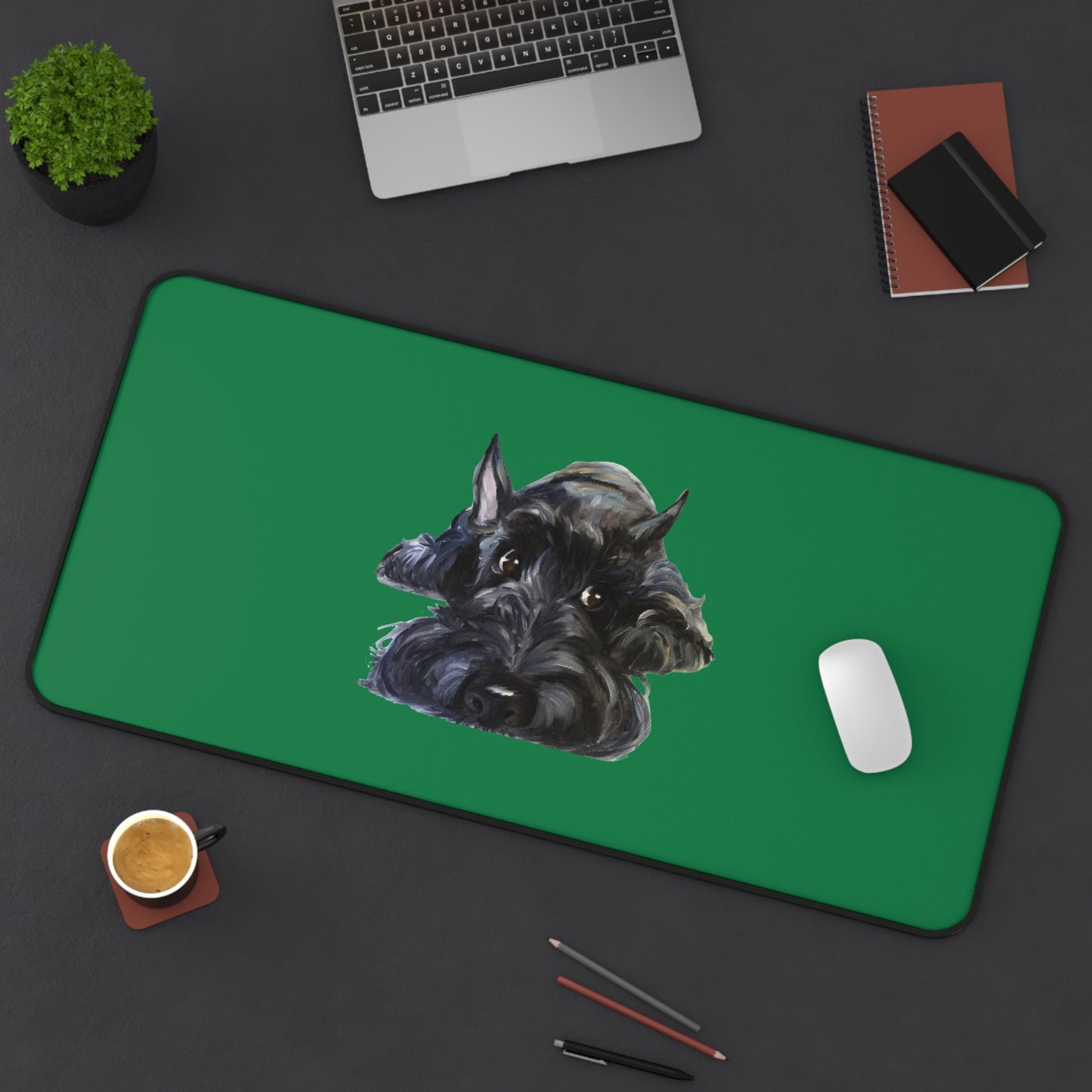Scottish Terrier Desk Mat - Pet Lover Gift, Home Office Decor, Dog-Themed Desk Accessories, Personalized Gift, Animal Lover's Mat