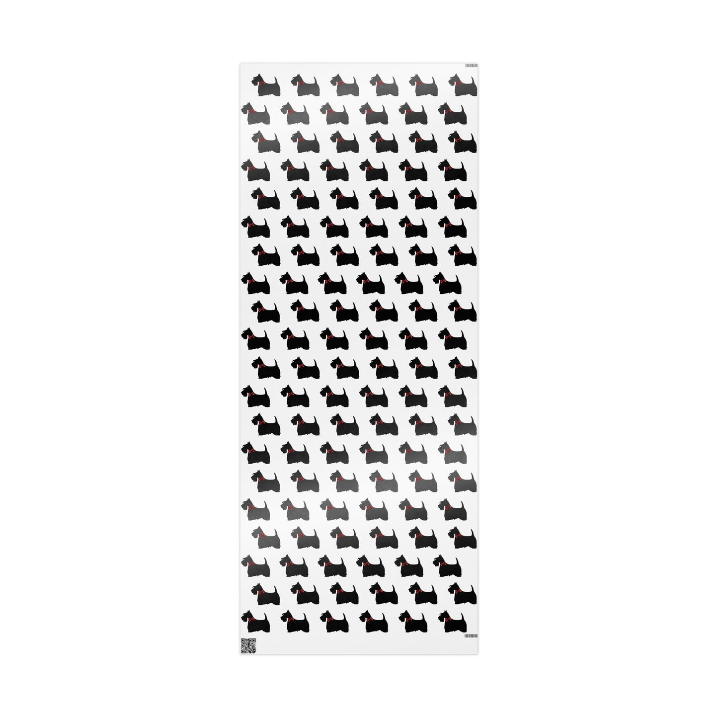 Gift Wrapping Papers - Scottish Terrier with Red Bow Design