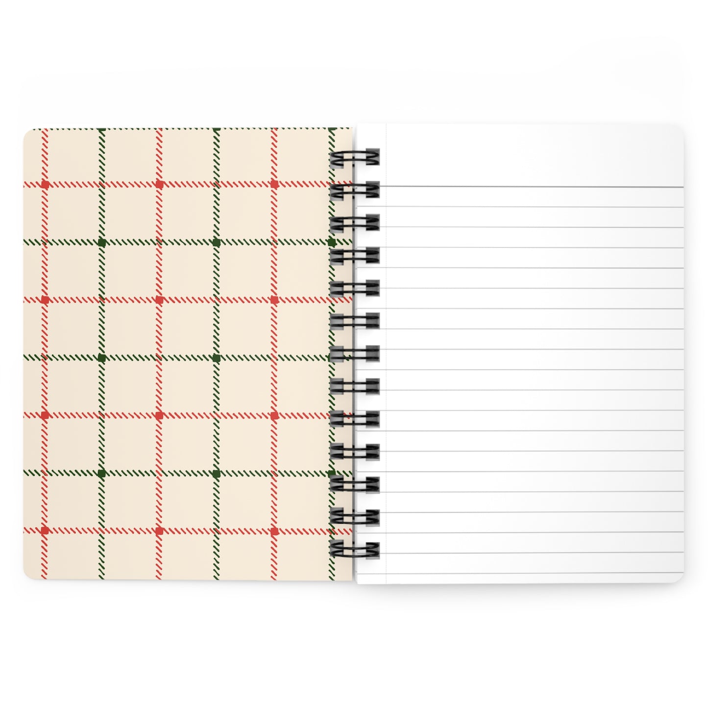 Plaid Spiral Bound Journal with Scottish Terrier Silhouette, Notebooks for Gifts, School Supplies, Writing, Pet Lovers
