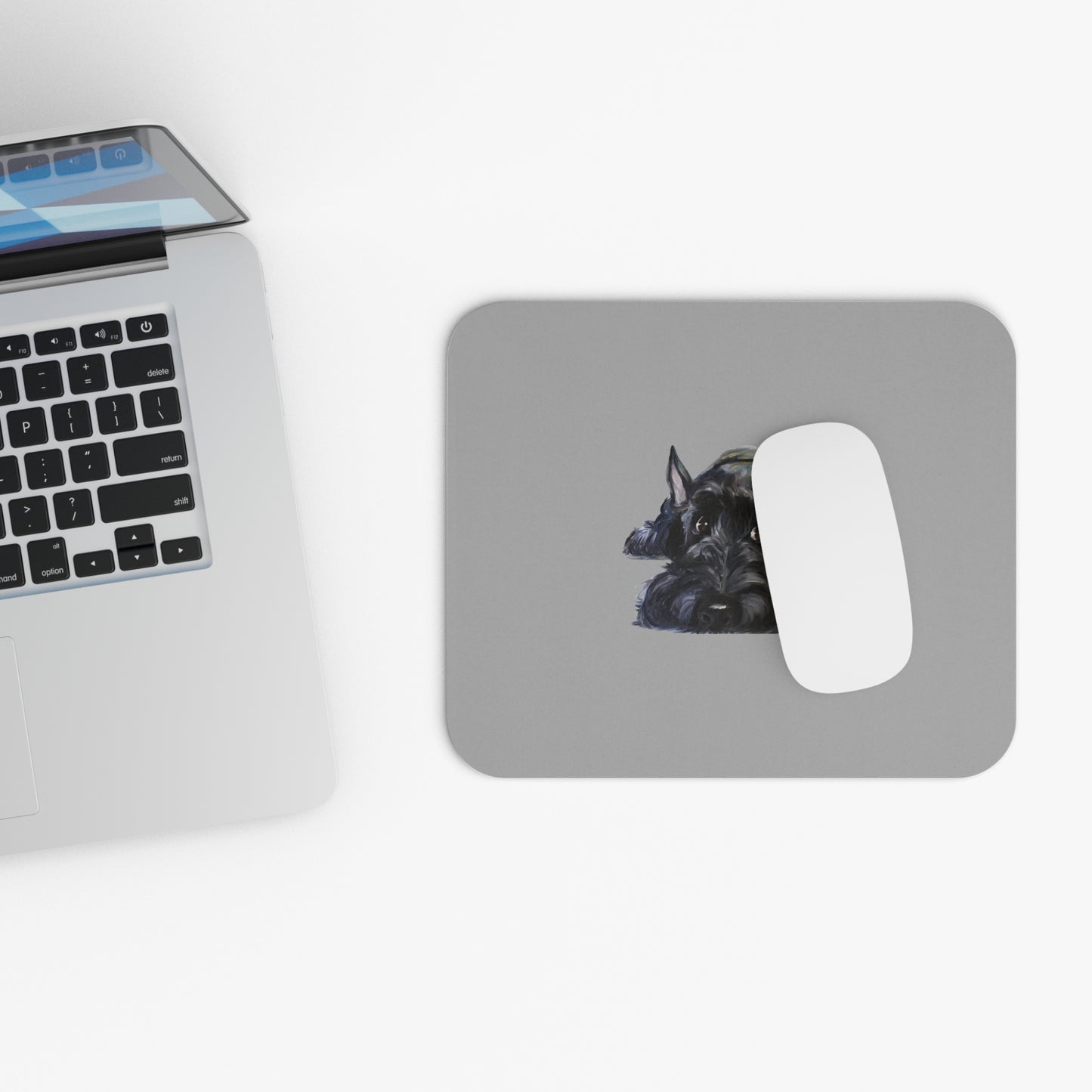 Scottish Terrier Mouse Pad | Cute Dog Lover Gift | Office Decor | Stationery | Pet Themed Home Office Accessories | Animal Lover Merchandise