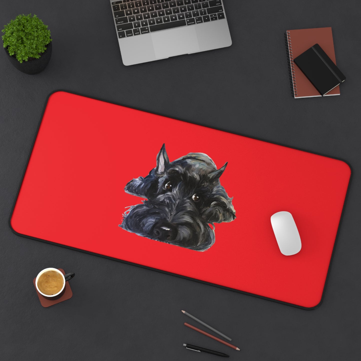 Scottish Terrier Desk Mat - Pet Lover Gift, Home Office Decor, Dog-Themed Desk Accessories, Personalized Gift, Animal Lover's Mat