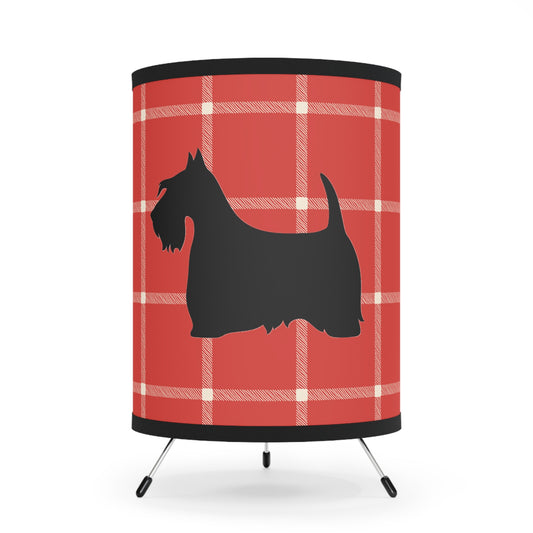 Scottish Terrier Tripod Lamp, Pet Lovers Home Decor, Vintage Style Lighting, High-Res Printed Shade, Unique Gifts for Dog Owners