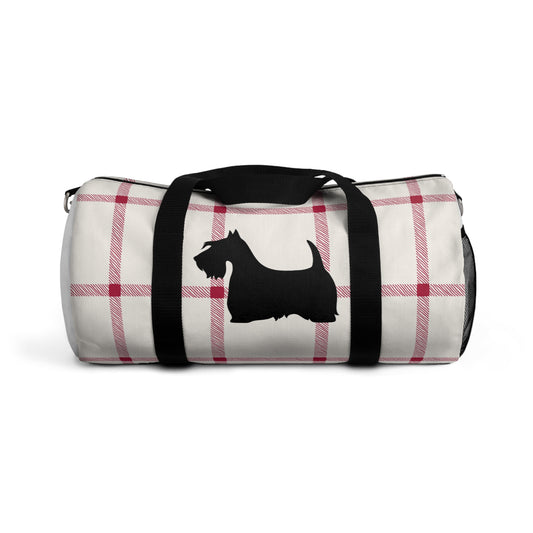 Plaid Scottish Terrier Duffel Bag - Perfect for Travel, Gym, Pet Owners, Gifts, and Weekenders