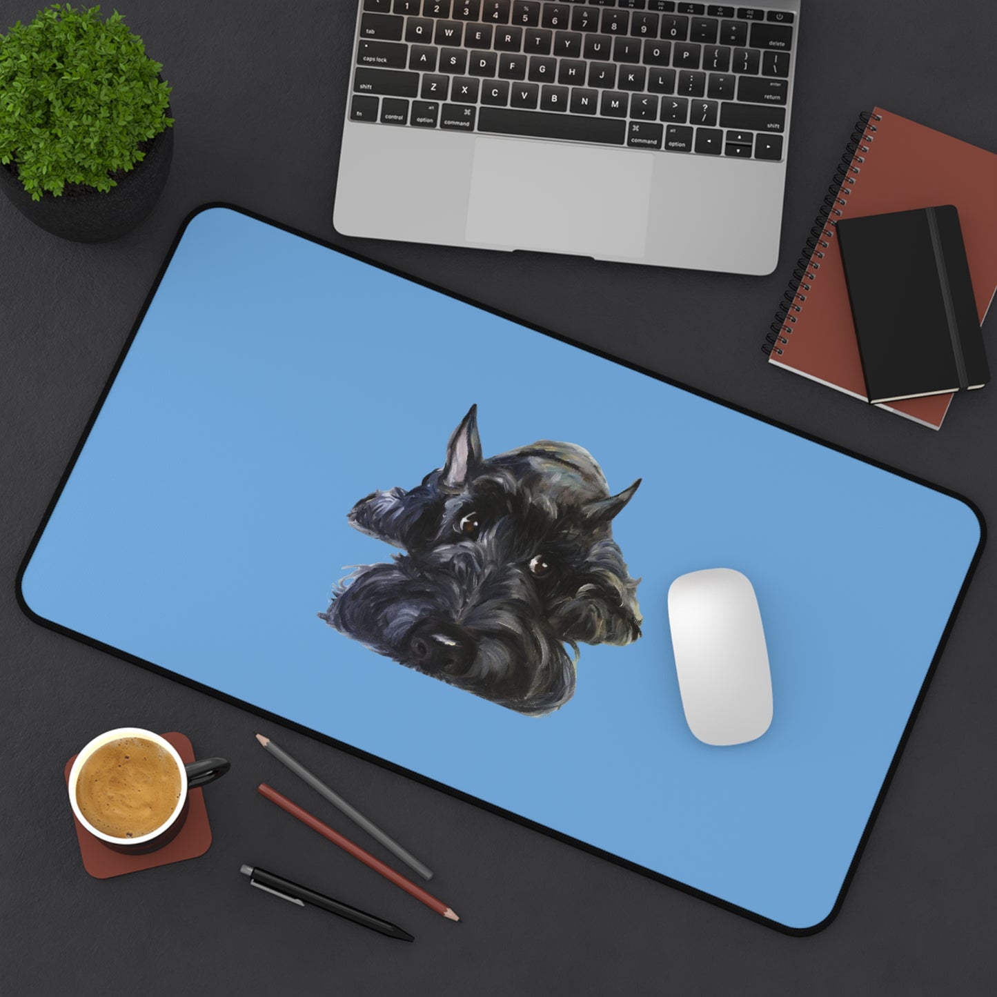 Scottish Terrier Desk Mat - Pet Lover Gift, Home Office Decor, Dog-Themed Desk Accessories, Personalized Gift, Animal Lover's Mat