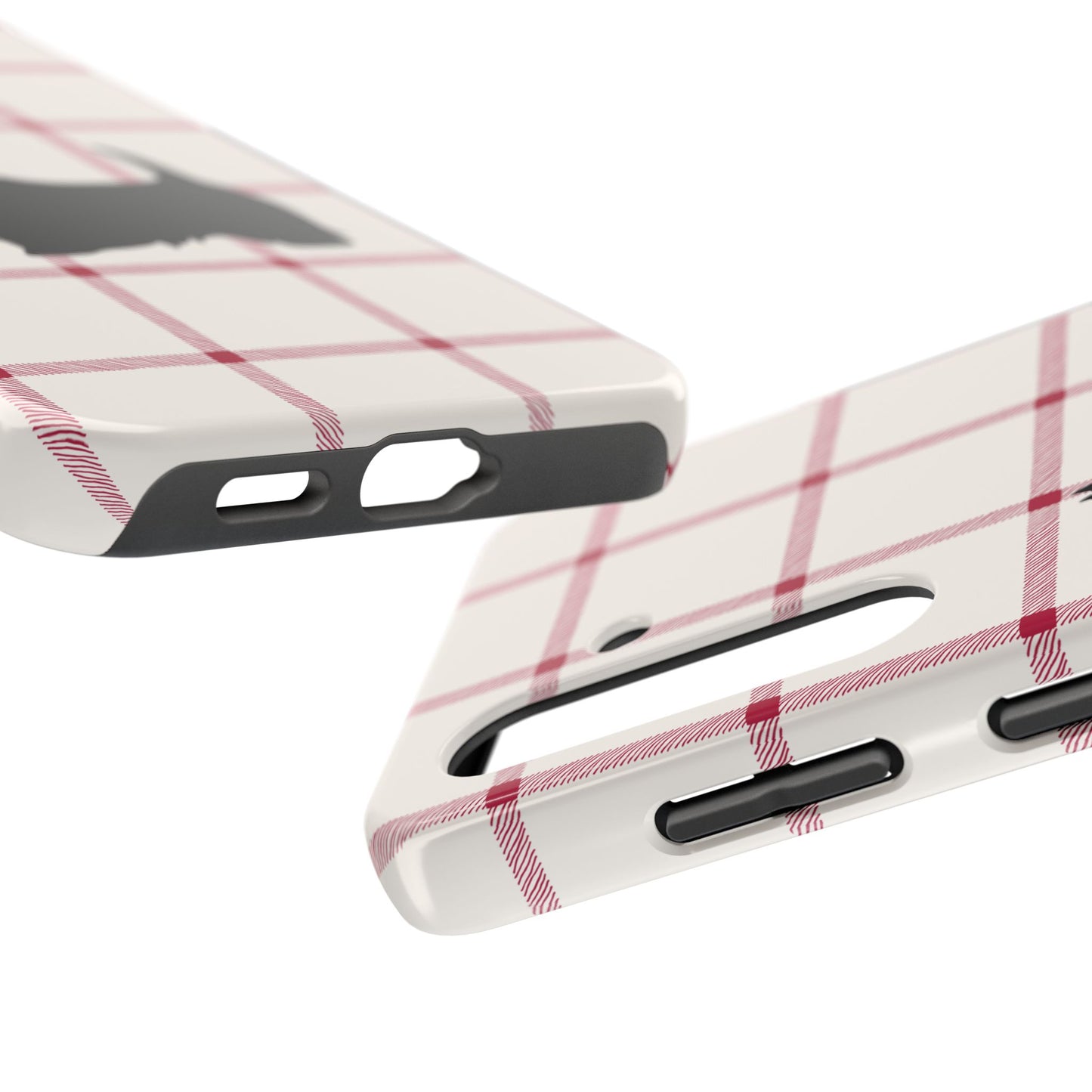 Scottish Terrier Phone Case, Tough Cases, Scottie Dog Phone Cover, Gift for Dog Lovers, Plaid Design