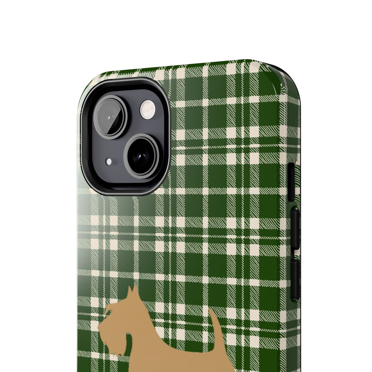 Scottish Terrier Phone Case, Tough Cases, Scottie Dog Phone Cover, Gift for Dog Lovers, Plaid Design