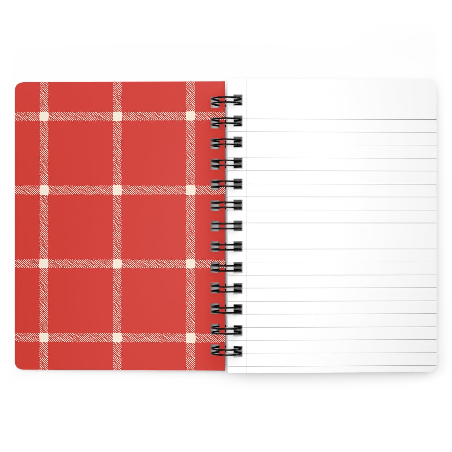 Plaid Spiral Bound Journal with Scottish Terrier Silhouette, Notebooks for Gifts, School Supplies, Writing, Pet Lovers