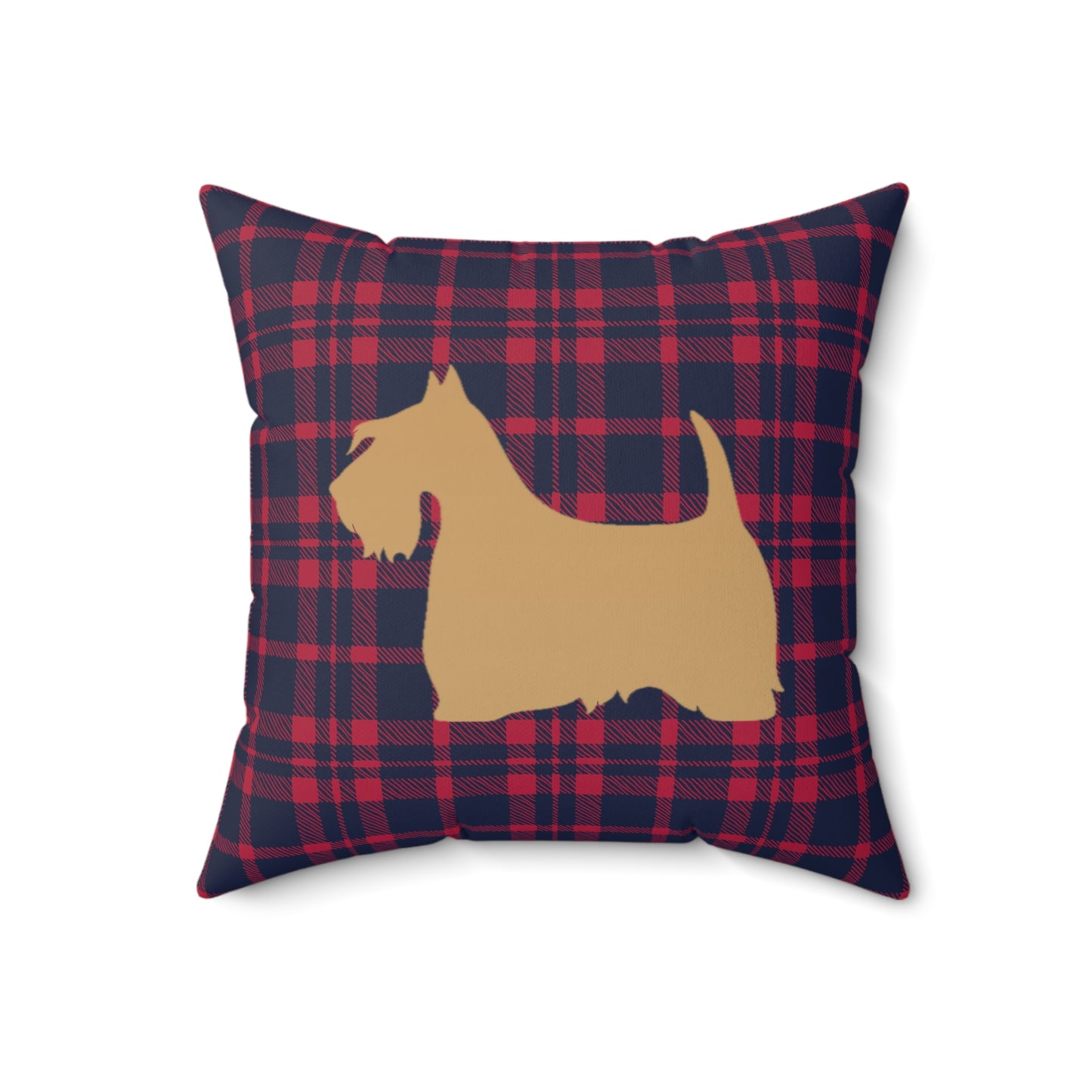 Scottish Terrier Faux Suede Pillow, Cozy Home Decor, Housewarming Gift, Pet Lover Gift, Holiday Accent Cushion