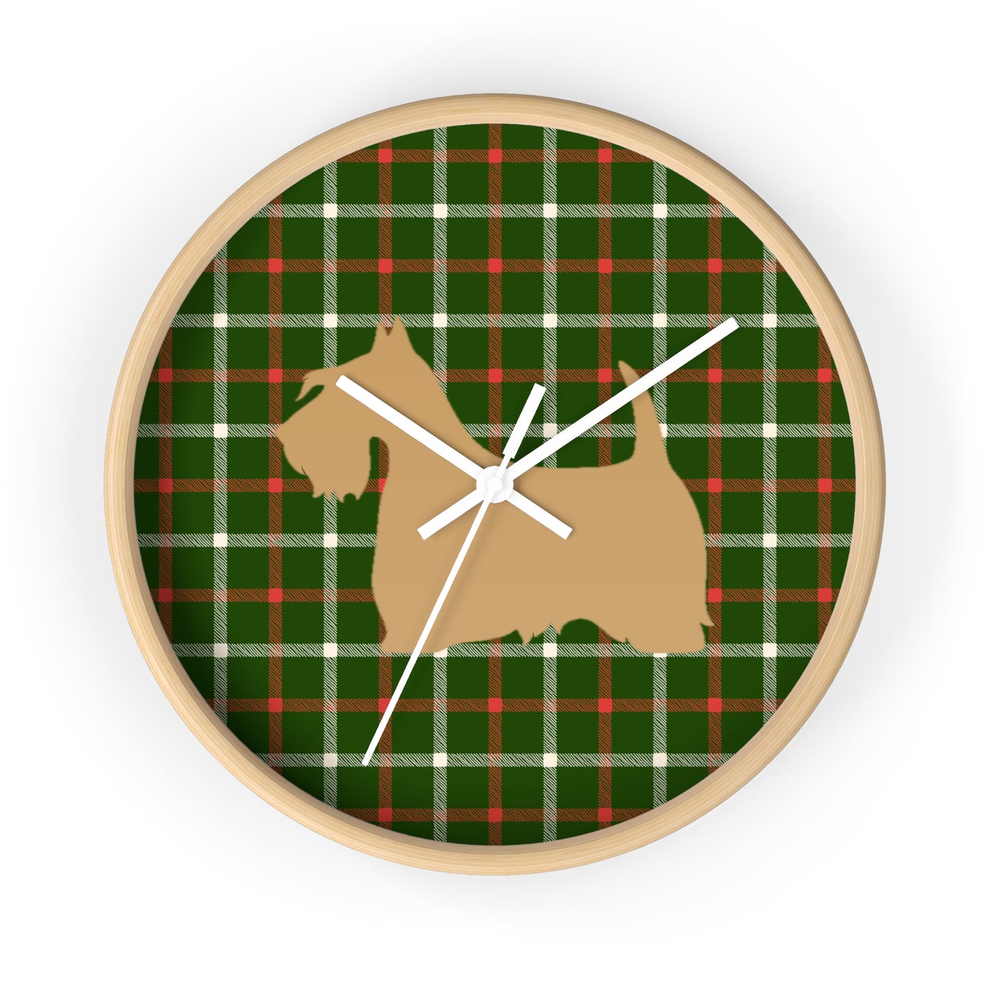 Scottish Terrier Wall Clock, Pet Lover Gift, Home Decor, Office Decor, Scottish Terrier Decor, Unique Wall Timepiece