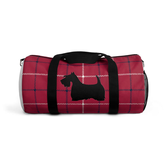 Plaid Scottish Terrier Duffel Bag - Perfect for Travel, Gym, Pet Owners, Gifts, and Weekenders