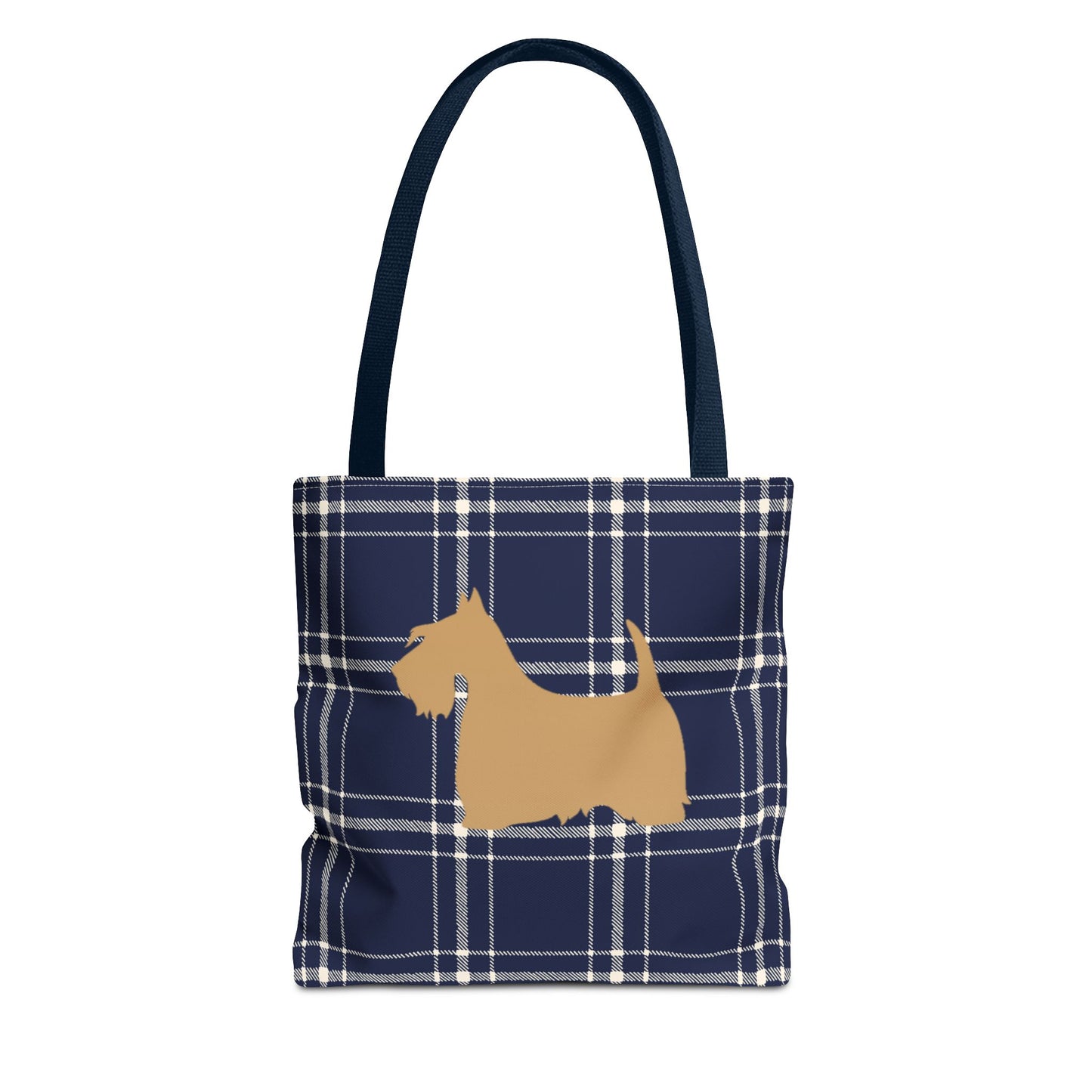 Plaid Scottish Terrier Tote Bag, Stylish Carryall for Pet Lovers, Perfect for Shopping, Beach Days, Teachers, Gifts, All-Occasion Bag
