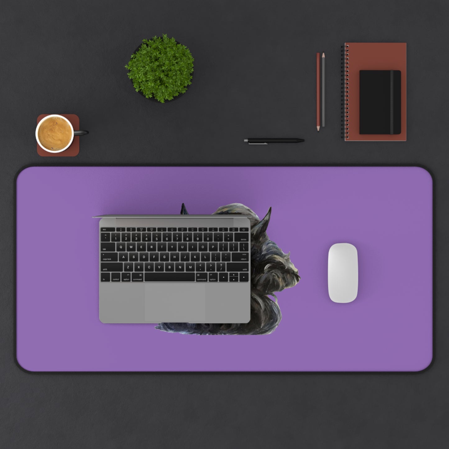 Scottish Terrier Desk Mat - Pet Lover Gift, Home Office Decor, Dog-Themed Desk Accessories, Personalized Gift, Animal Lover's Mat