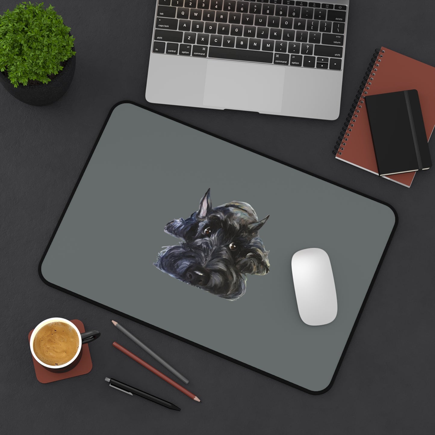 Scottish Terrier Desk Mat - Pet Lover Gift, Home Office Decor, Dog-Themed Desk Accessories, Personalized Gift, Animal Lover's Mat