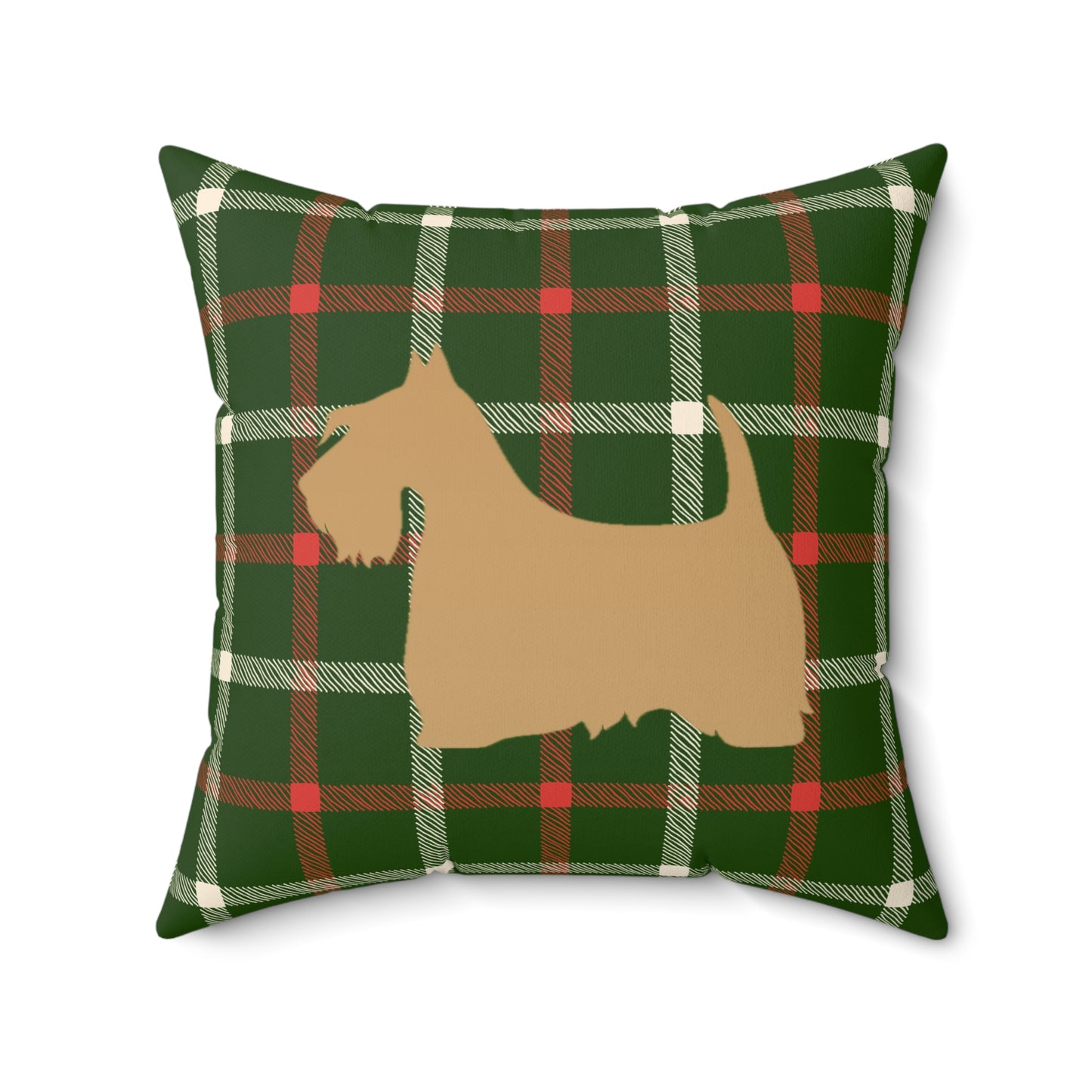 Scottish Terrier Faux Suede Pillow, Cozy Home Decor, Housewarming Gift, Pet Lover Gift, Holiday Accent Cushion