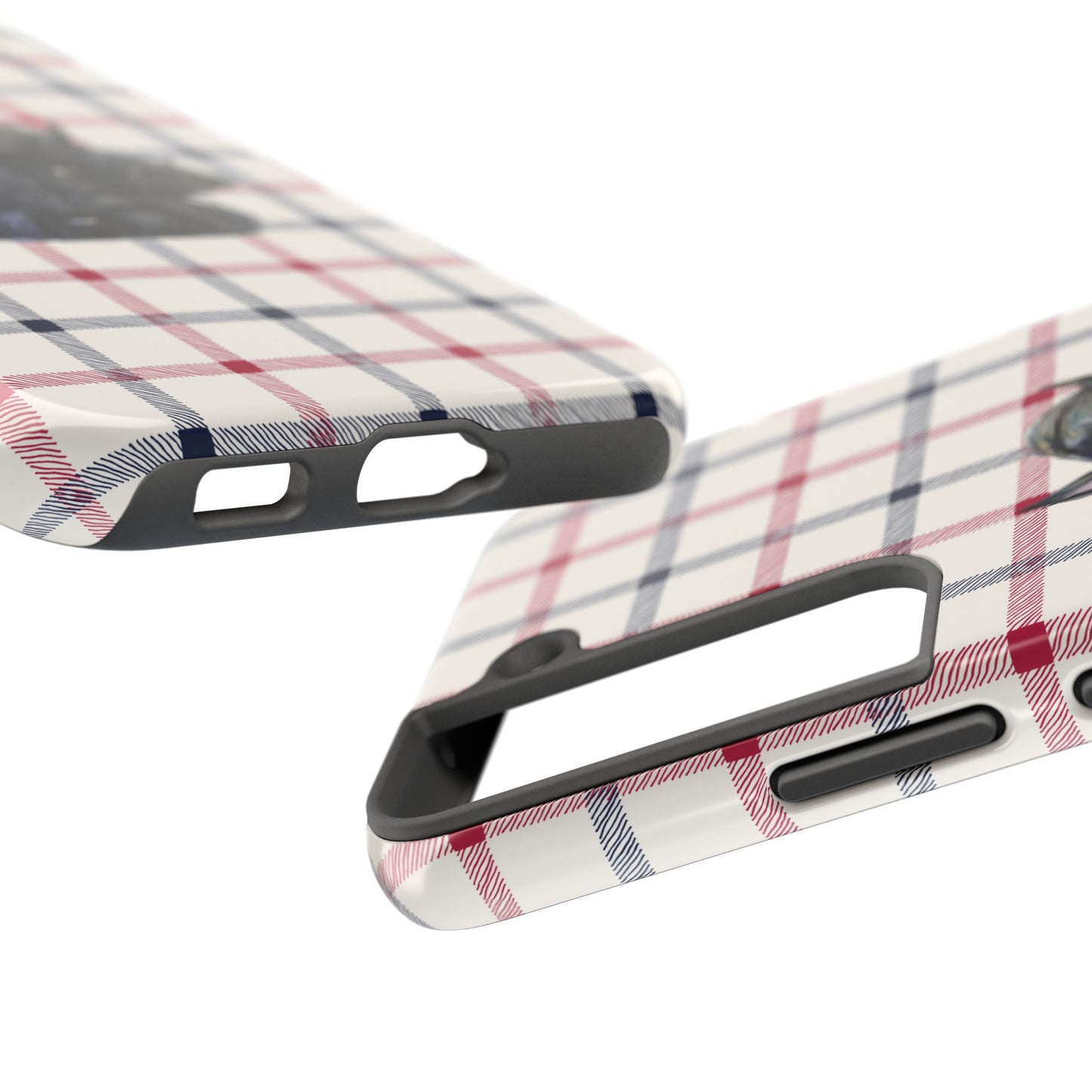 Scottish Terrier Phone Case, Tough Cases, Scottie Dog Phone Cover, Gift for Dog Lovers, Plaid Design