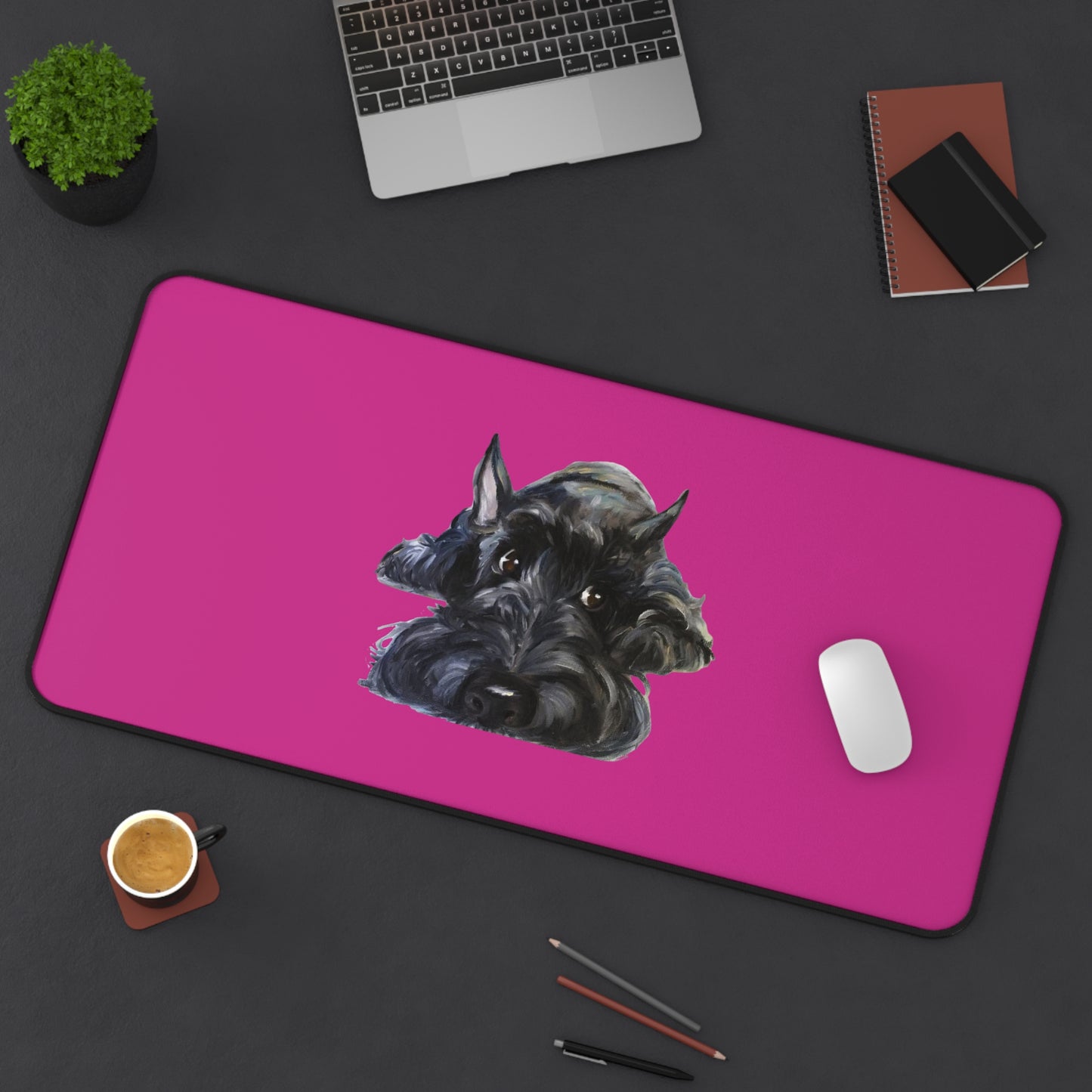 Scottish Terrier Desk Mat - Pet Lover Gift, Home Office Decor, Dog-Themed Desk Accessories, Personalized Gift, Animal Lover's Mat