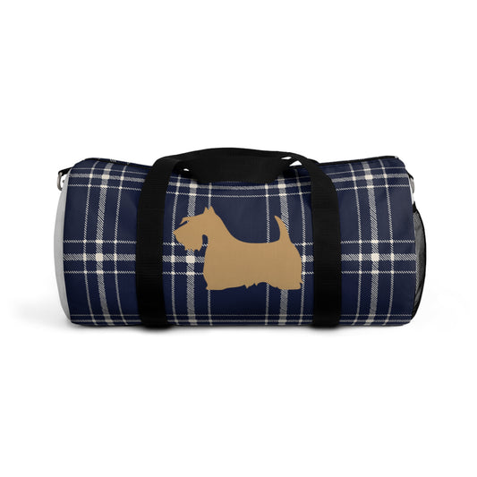 Plaid Scottish Terrier Duffel Bag - Perfect for Travel, Gym, Pet Owners, Gifts, and Weekenders