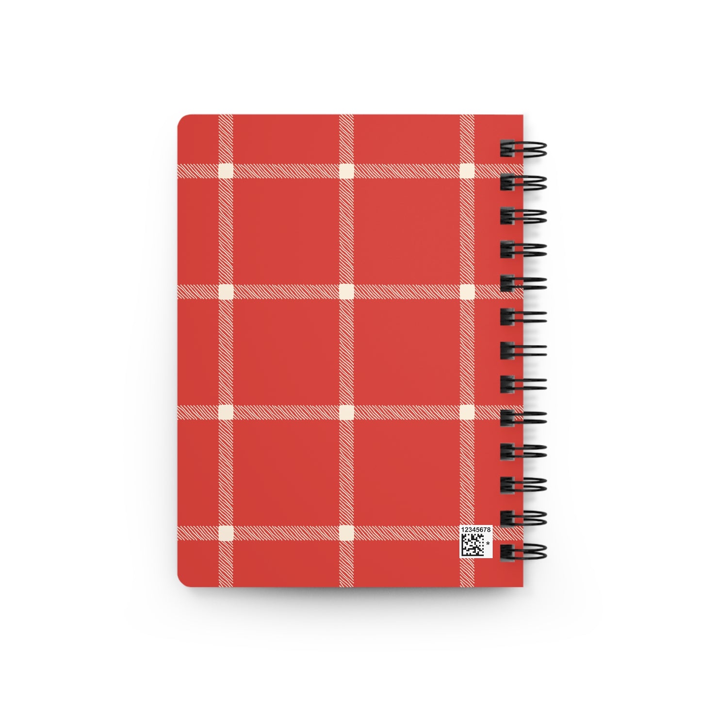 Plaid Spiral Bound Journal with Scottish Terrier Silhouette, Notebooks for Gifts, School Supplies, Writing, Pet Lovers