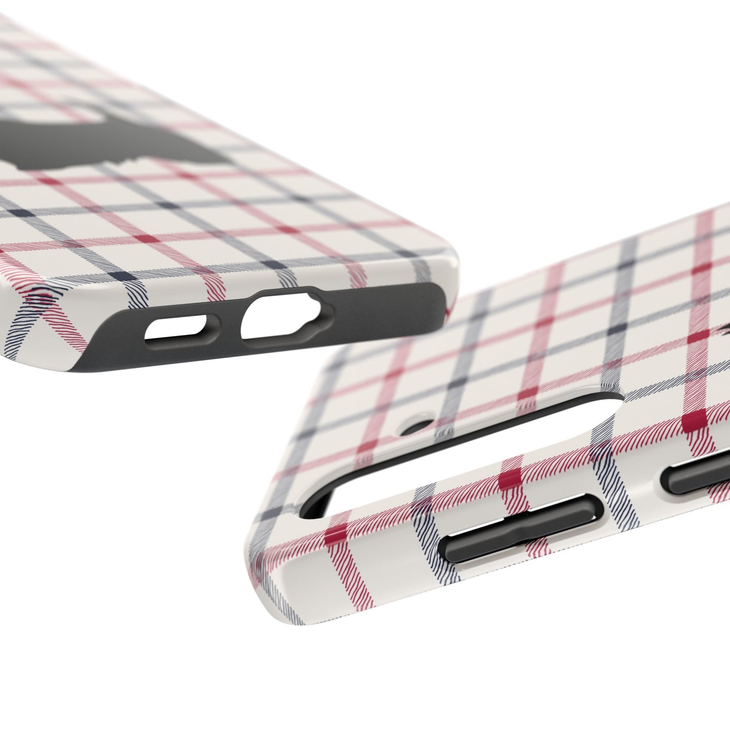 Scottish Terrier Phone Case, Tough Cases, Scottie Dog Phone Cover, Gift for Dog Lovers, Plaid Design