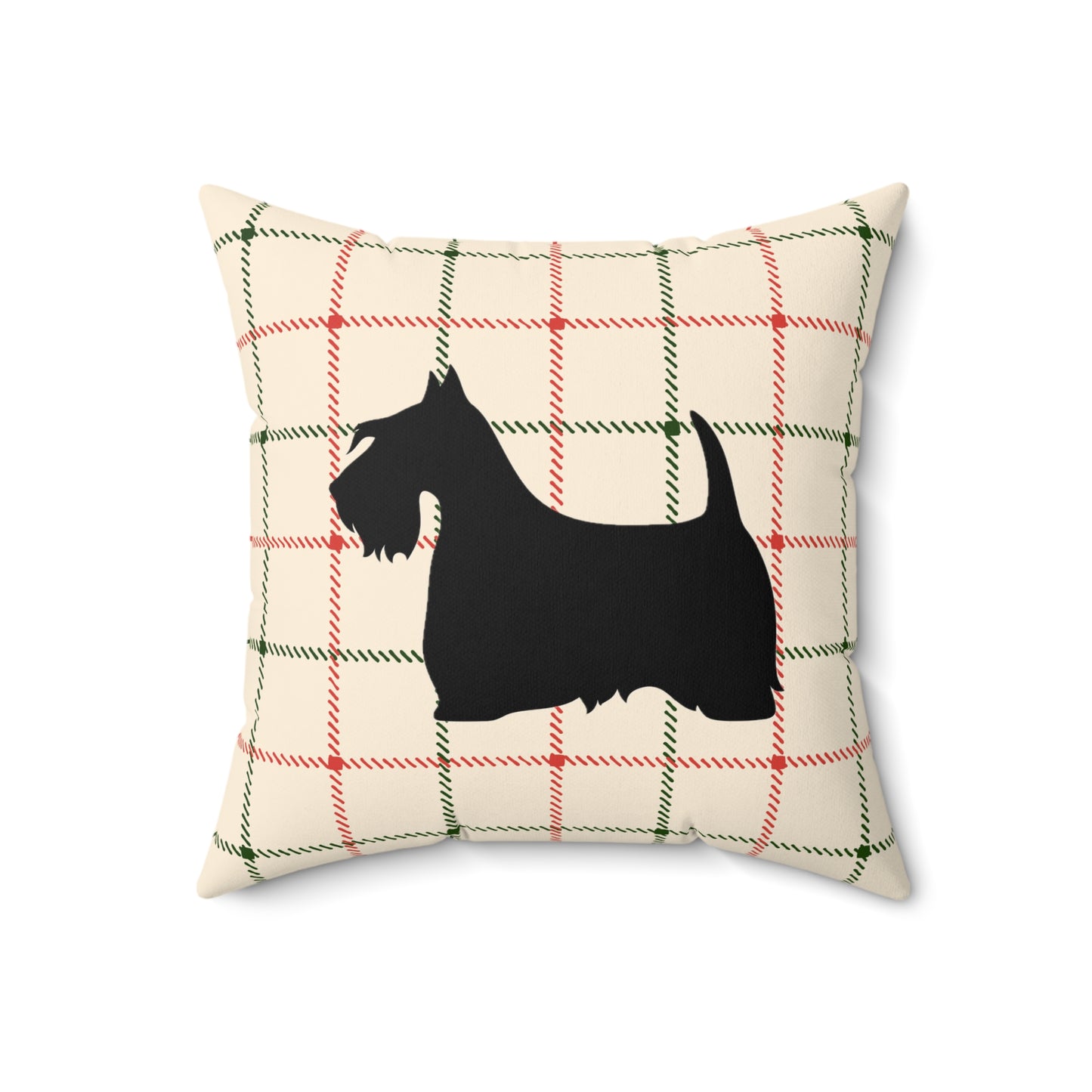 Scottish Terrier Faux Suede Pillow, Cozy Home Decor, Housewarming Gift, Pet Lover Gift, Holiday Accent Cushion