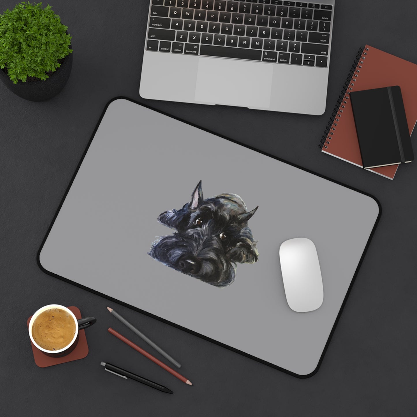 Scottish Terrier Desk Mat - Pet Lover Gift, Home Office Decor, Dog-Themed Desk Accessories, Personalized Gift, Animal Lover's Mat