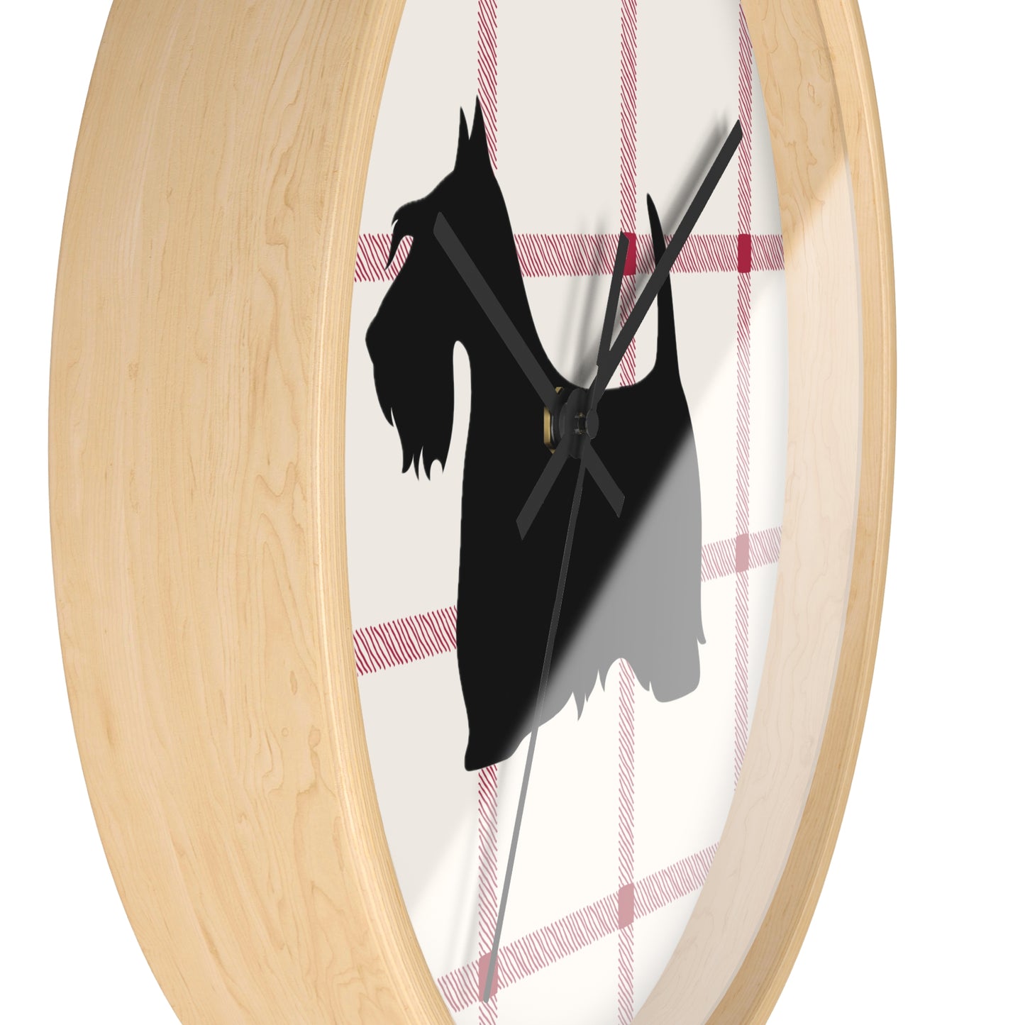Scottish Terrier Wall Clock, Pet Lover Gift, Home Decor, Office Decor, Scottish Terrier Decor, Unique Wall Timepiece