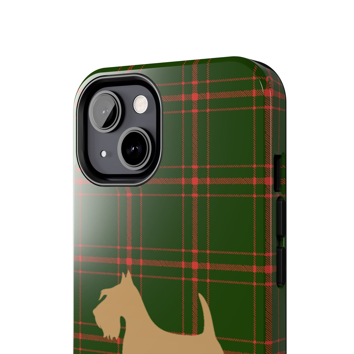 Scottish Terrier Phone Case, Tough Cases, Scottie Dog Phone Cover, Gift for Dog Lovers, Plaid Design