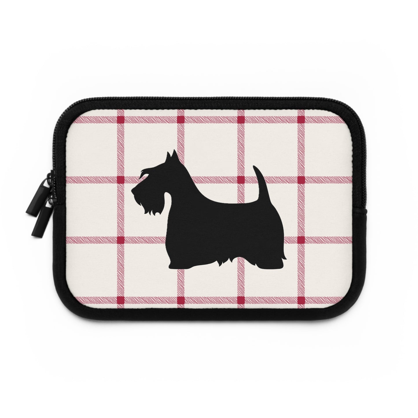 Laptop Sleeve Plaid Scottish Terrier