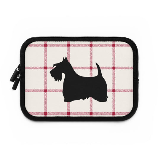 Laptop Sleeve Plaid Scottish Terrier