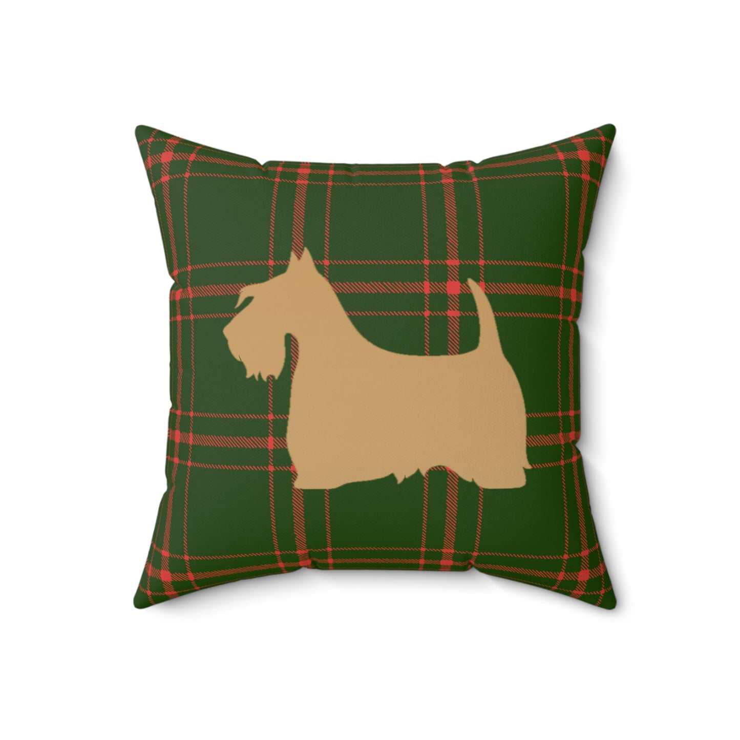 Scottish Terrier Faux Suede Pillow, Cozy Home Decor, Housewarming Gift, Pet Lover Gift, Holiday Accent Cushion