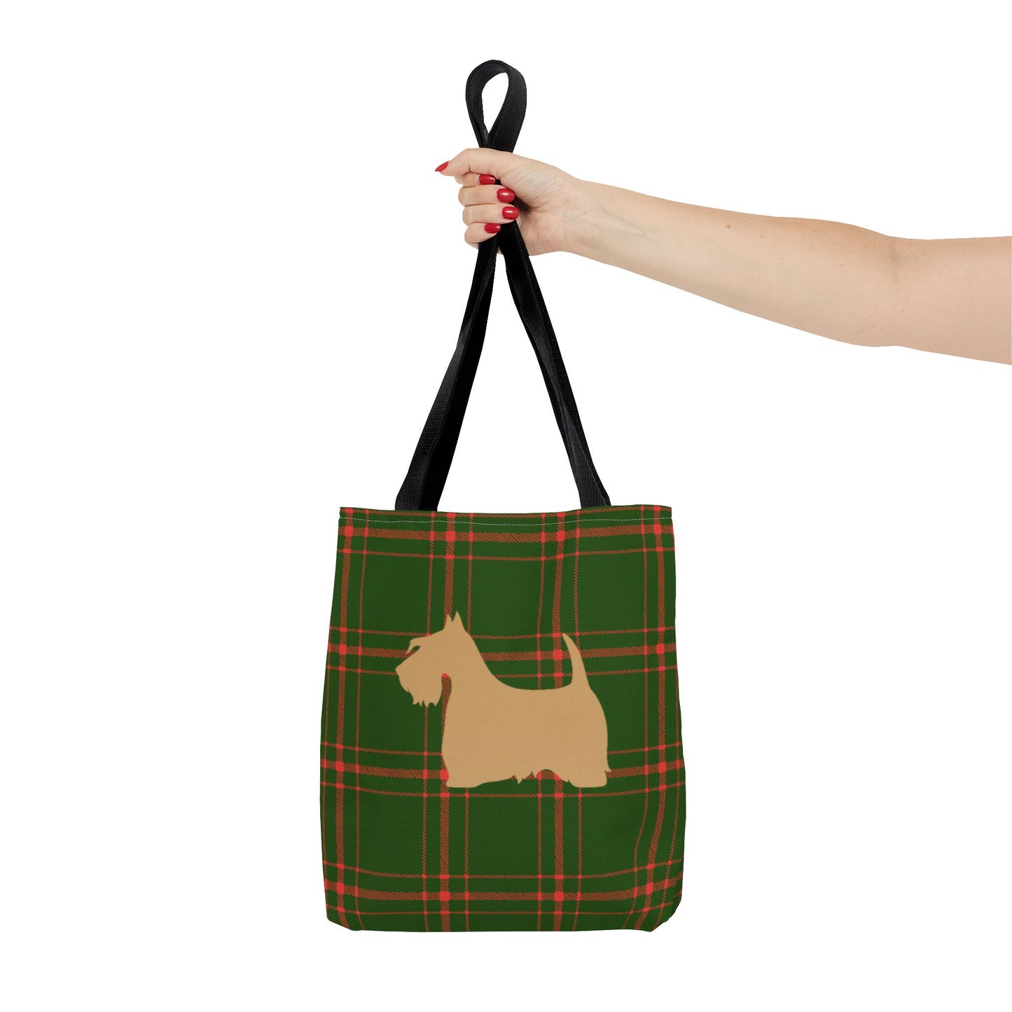 Plaid Scottish Terrier Tote Bag, Stylish Carryall for Pet Lovers, Perfect for Shopping, Beach Days, Teachers, Gifts, All-Occasion Bag