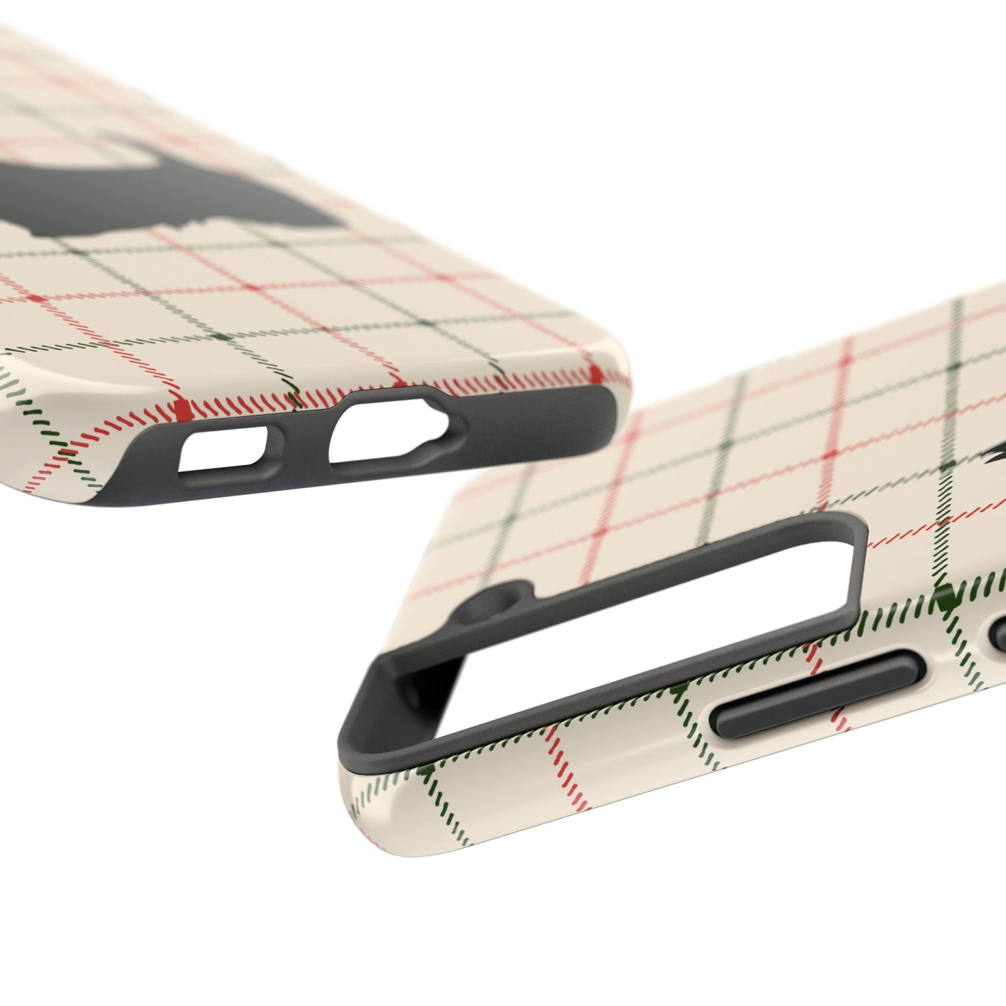 Scottish Terrier Phone Case, Tough Cases, Scottie Dog Phone Cover, Gift for Dog Lovers, Plaid Design