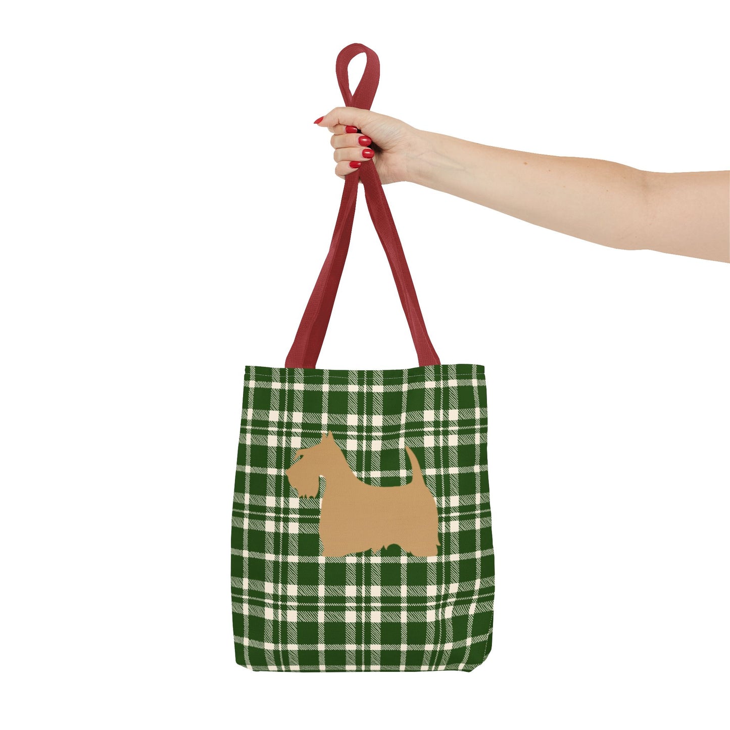 Plaid Scottish Terrier Tote Bag, Stylish Carryall for Pet Lovers, Perfect for Shopping, Beach Days, Teachers, Gifts, All-Occasion Bag