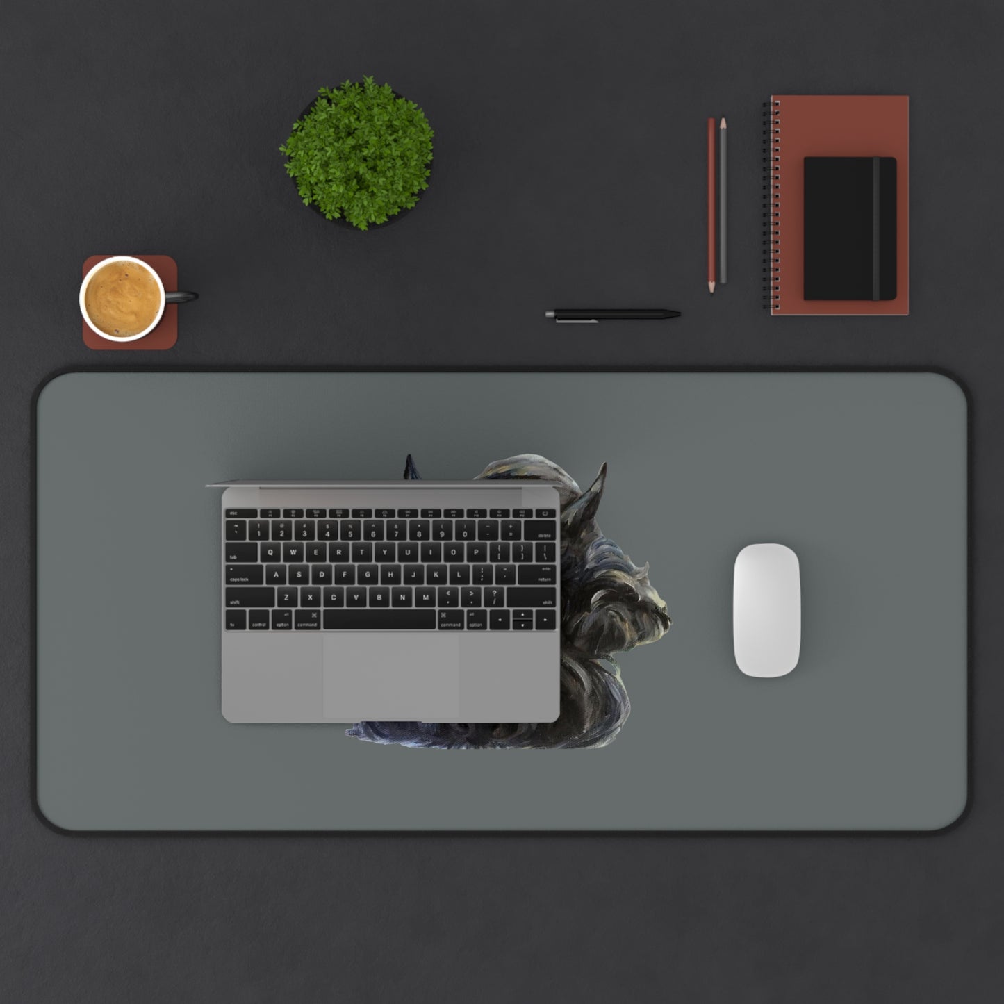 Scottish Terrier Desk Mat - Pet Lover Gift, Home Office Decor, Dog-Themed Desk Accessories, Personalized Gift, Animal Lover's Mat