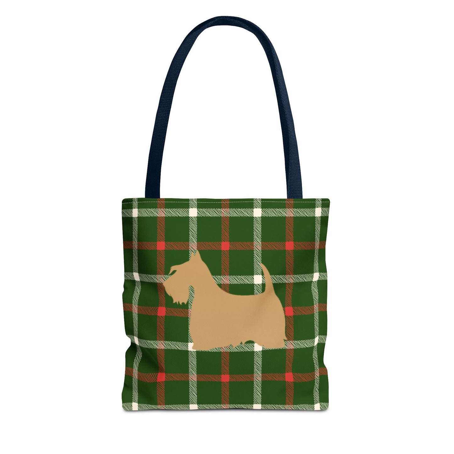 Plaid Scottish Terrier Tote Bag, Stylish Carryall for Pet Lovers, Perfect for Shopping, Beach Days, Teachers, Gifts, All-Occasion Bag