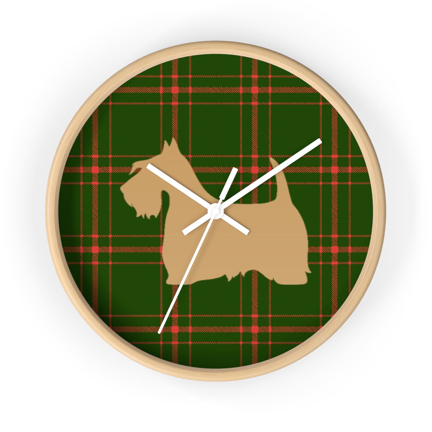 Scottish Terrier Wall Clock, Pet Lover Gift, Home Decor, Office Decor, Scottish Terrier Decor, Unique Wall Timepiece