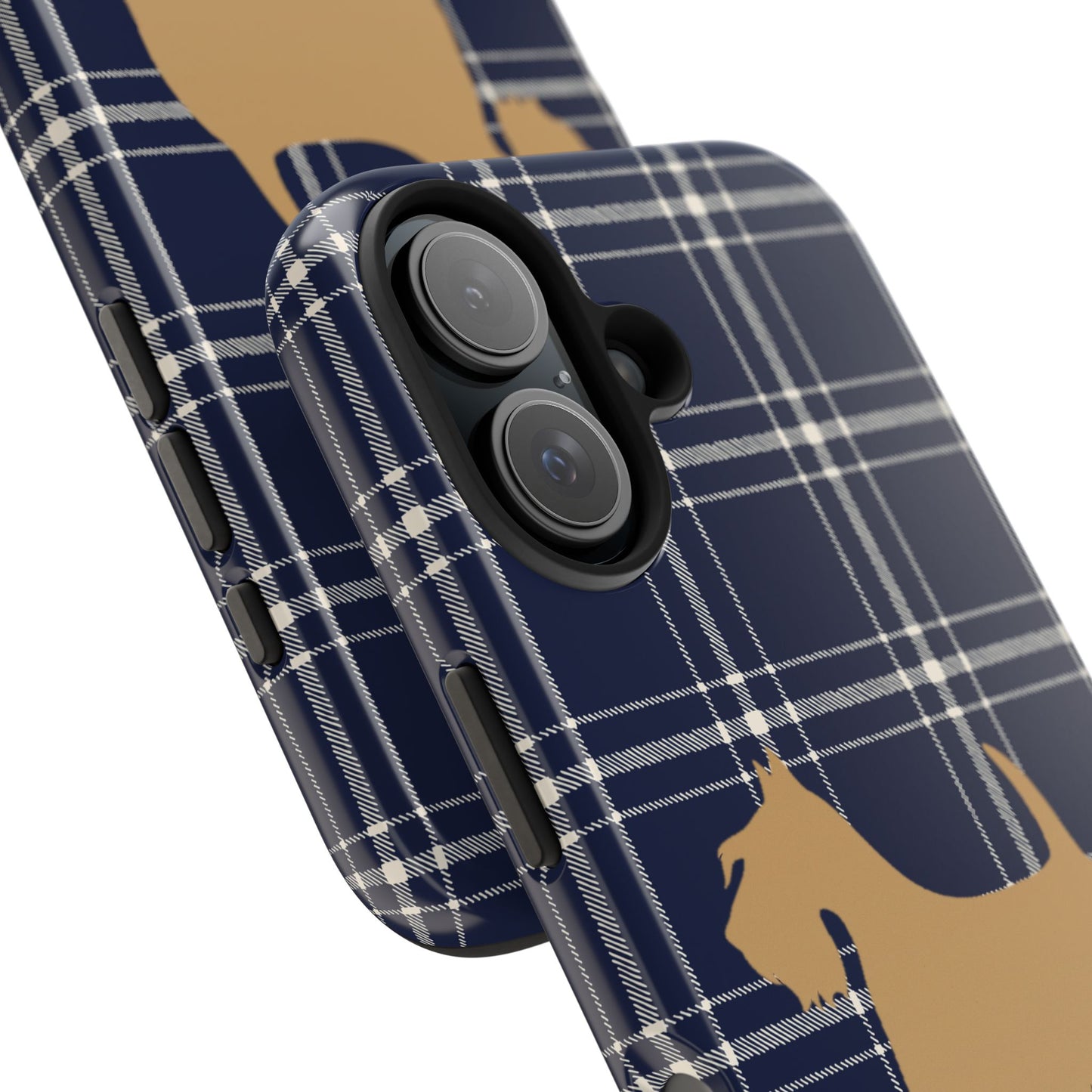 Scottish Terrier Phone Case, Tough Cases, Scottie Dog Phone Cover, Gift for Dog Lovers, Plaid Design