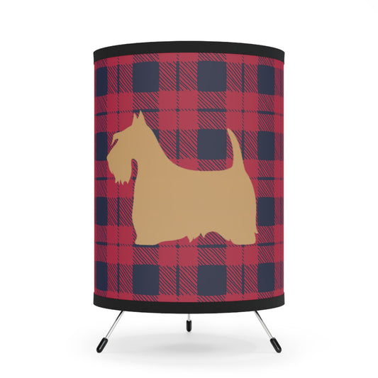 Scottish Terrier Tripod Lamp, Pet Lovers Home Decor, Vintage Style Lighting, High-Res Printed Shade, Unique Gifts for Dog Owners
