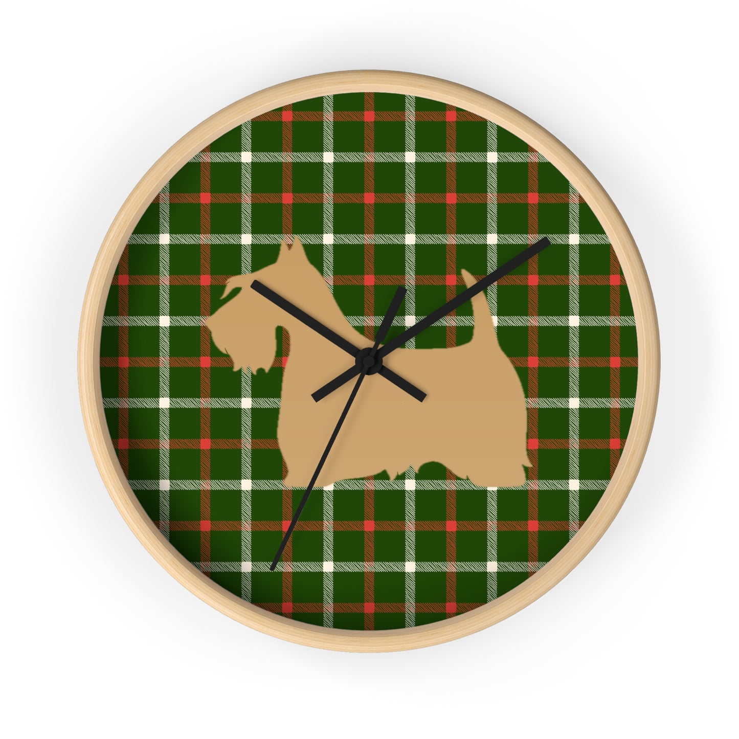 Scottish Terrier Wall Clock, Pet Lover Gift, Home Decor, Office Decor, Scottish Terrier Decor, Unique Wall Timepiece