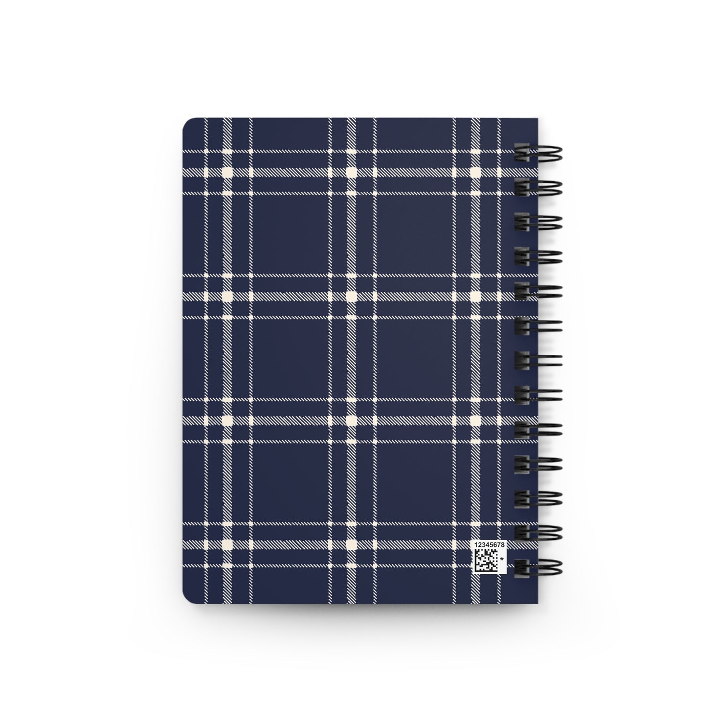 Plaid Spiral Bound Journal with Scottish Terrier Silhouette, Notebooks for Gifts, School Supplies, Writing, Pet Lovers